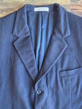 John W. Nordstrom Loro Piana 100% Cashmere Tailored Blazer Sportcoat Navy